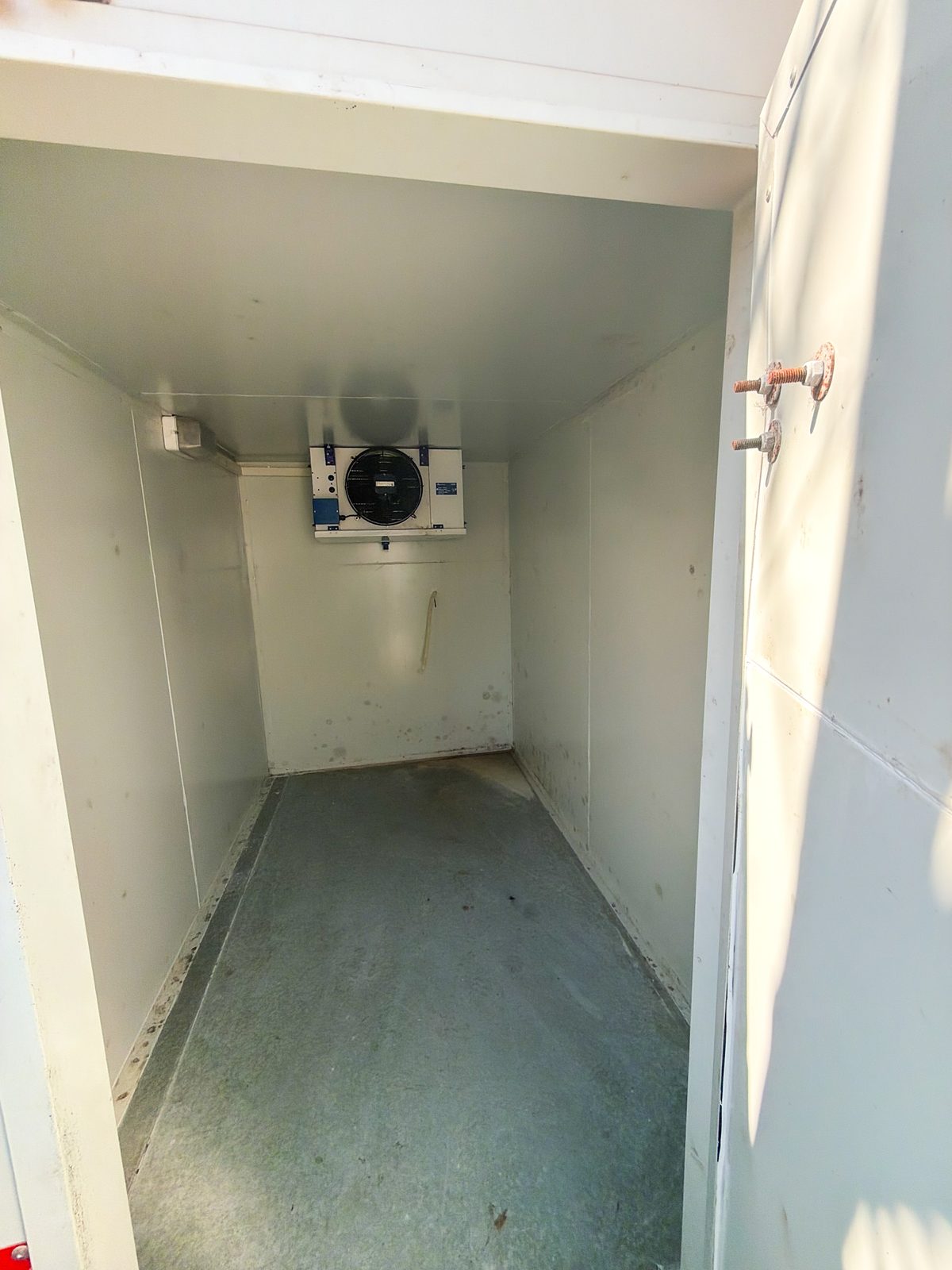 Interior of an additional mobile fridge unit